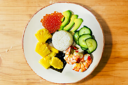 Поке с креветками