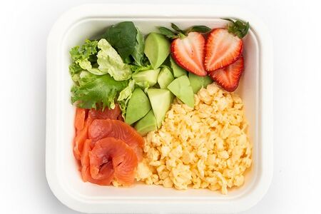 Скрембл с cёмгой