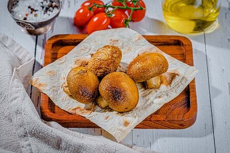 Грибы на мангале