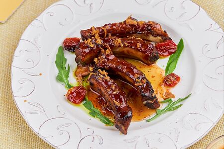 Свиные ребра в соусе пеппер