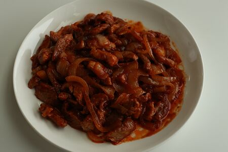 Поджарка из свинины