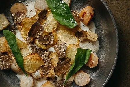 Гребешок с топинамбуром