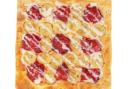 Сладкая пицца Клубника банан