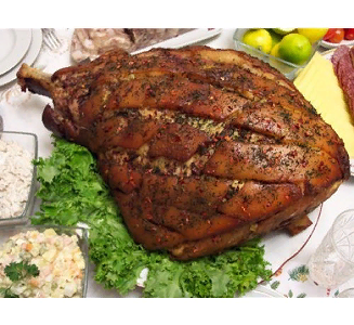 Cвинoй окорок в тандыре