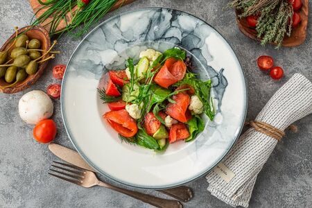 Салат с форелью шеф посола