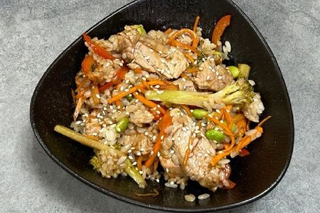 Рис со свининой