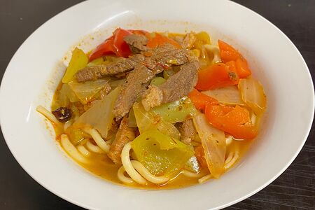 Лагман с говядиной