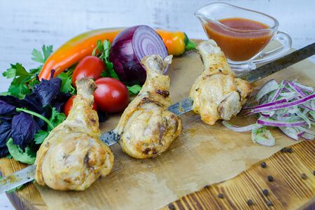 Шашлык из куриной голени