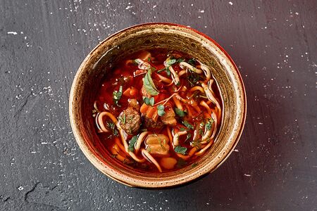 Лагман по-домашнему с телятиной