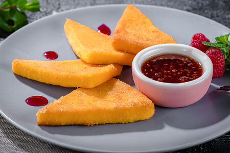 Сыр сулугуни жареный