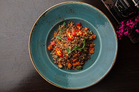 Гречка с овощами от шефа