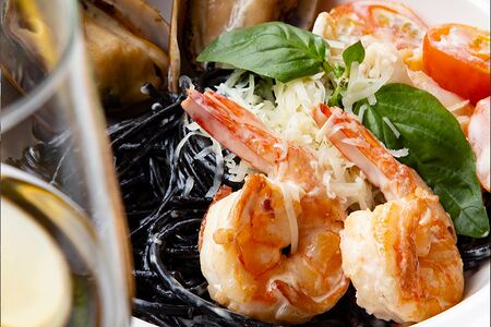 Нери с креветками 