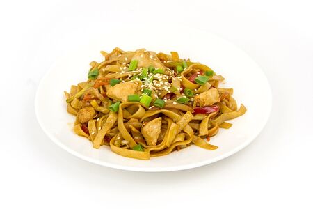 Лапша удон с курицей