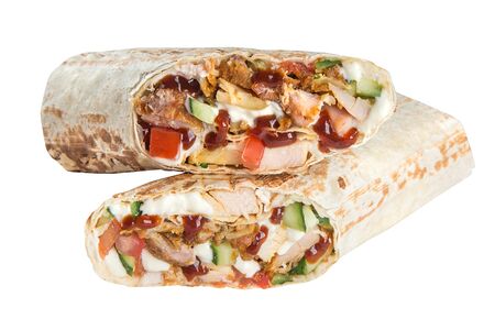 Шаурма с курицей и сыром