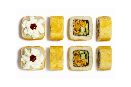 Жареный ролл Чиз с мидиями