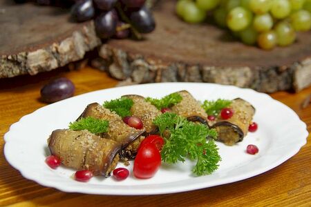 Рулетки из баклажанов по-Грузински