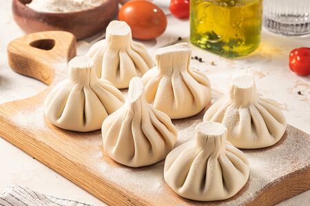 Хинкали из телятины и свинины