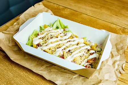 Салат Типа цезарь с курицей