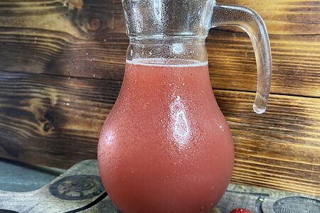 Морс домашний из малины