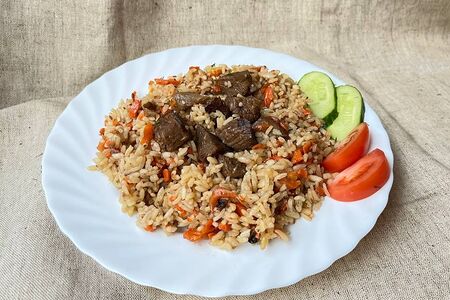 Плов с говядиной