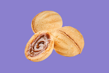 Печенье Орешки с вареной сгущенкой