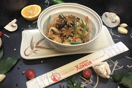 Тяхан с морепродуктами