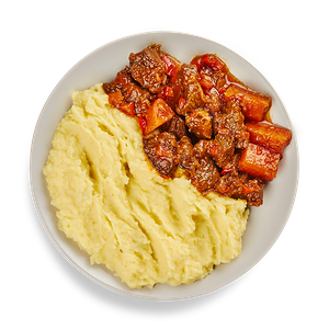 Говяжий гуляш с пюре