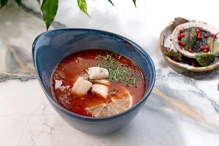 Солянка с морским волком