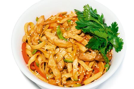 Лапша с курицей