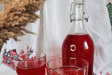 Морс клюквенный собственного приготовления