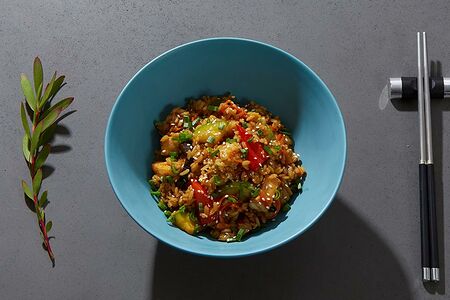 Рис с цыплёнком в соусе унаги