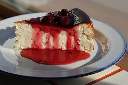 Чизкейк классический с вишней