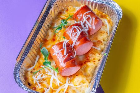 Mac & Cheese детский с мини-сосисками