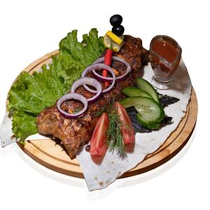 Шашлык из деликатесных рёбрышек