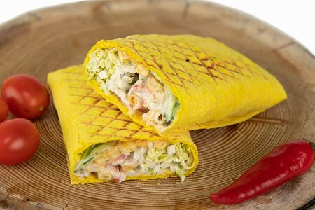 Шаурма Mix Mini в сырном лаваше