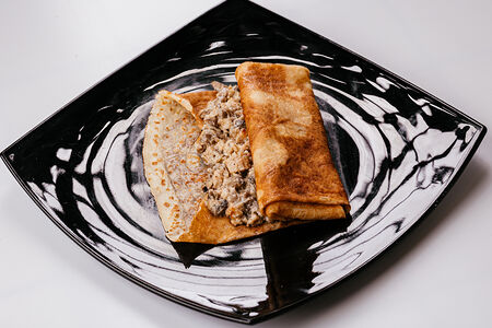 Блин Жюльен с курицей и грибами