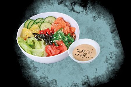 Поке с креветками