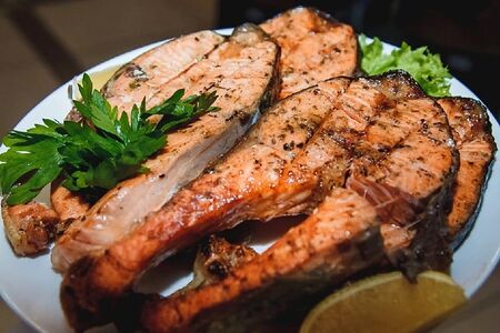 Сёмга гриль