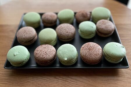 Шоколадный макарун