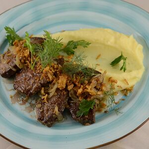 Говяжья печень по-провански