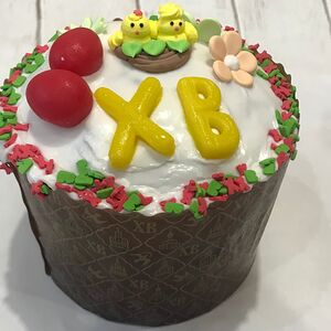 Кулич пасхальный. Оформление куличей разное! Может не совпадать с фото на сайте.