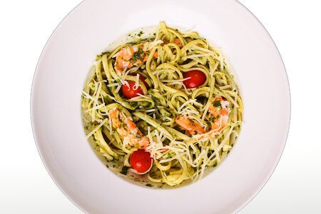 Паста Креветка в песто