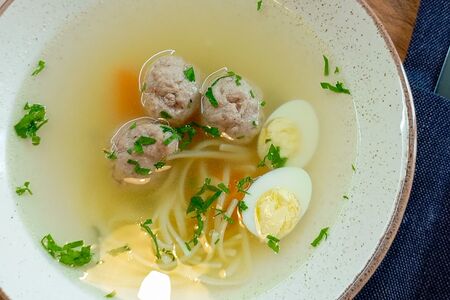 Супчик Куриный с лапшой и фрикадельками