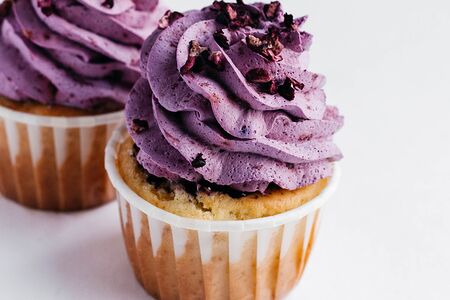 Черничный капкейк