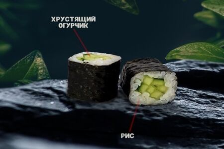 Классический ролл с огурцом