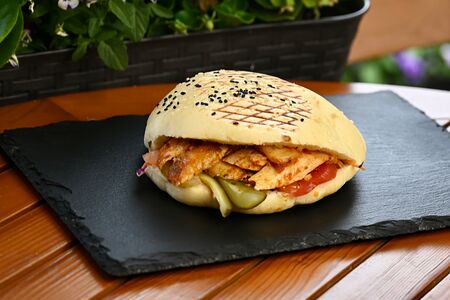 Шаурма в лепёшке