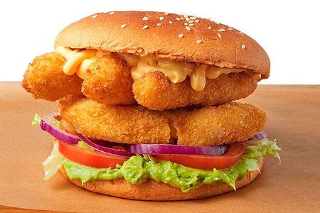 Бургер с креветками