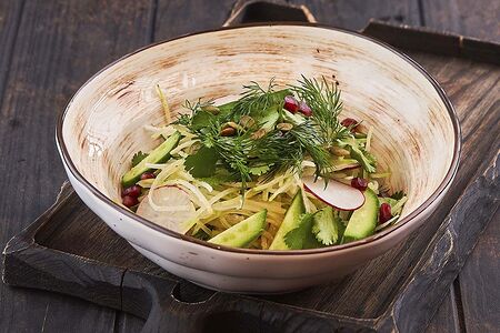 Салат из редьки с деревенским маслом