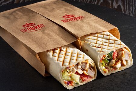 Шаверма по-сербски с курицей