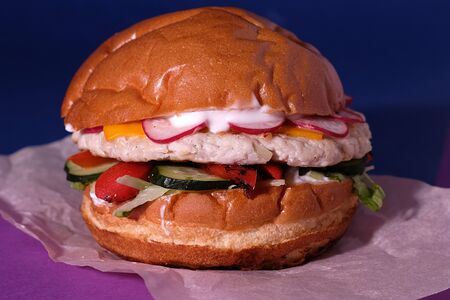 Фитнес бургер от шефа с индейкой